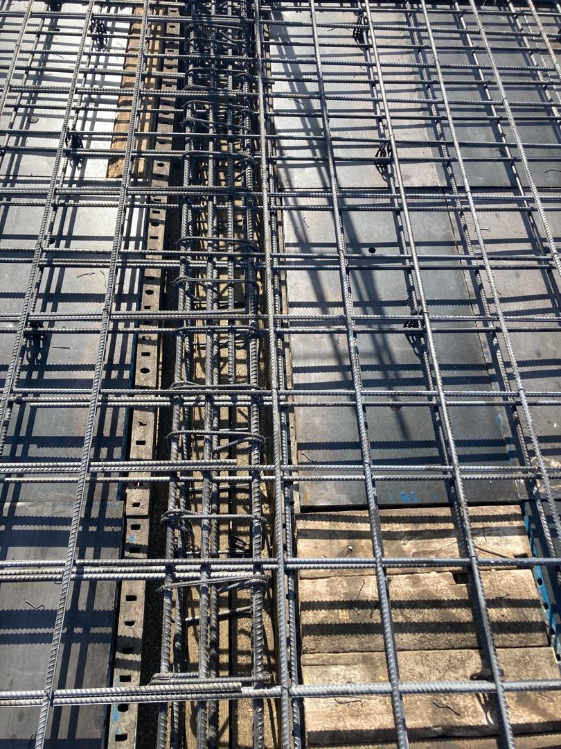   Rebar installation